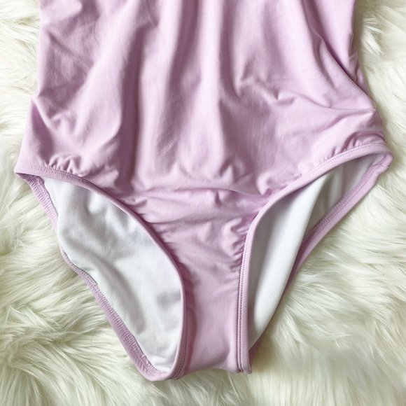 Free Press Dani Ruffle Pink One Piece Swimsuit S - Picture 10 of 13